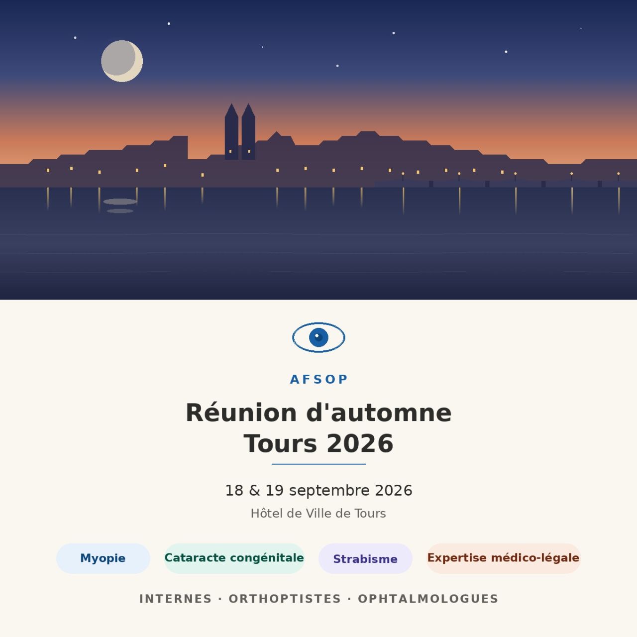 Affiche Réunion d'Automne - Tours 2026